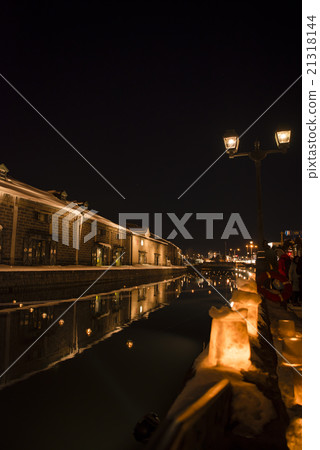 Otaru snow light path (Otaru Canal site) 21318144