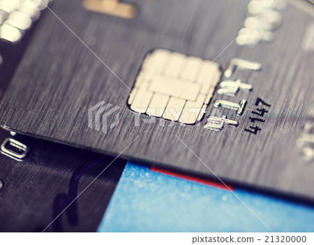 Microchip and numbers on a bank card Microchip and numbers on a bank card 21320000