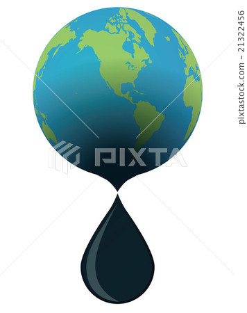 Illustration of oil that drips off the earth 21322456