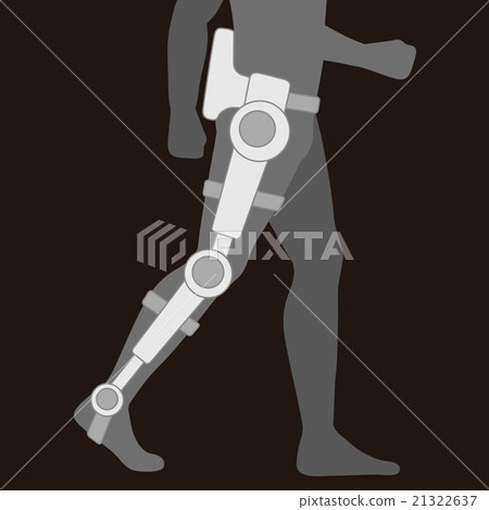 Walking support nursing robot image Illustration 21322637