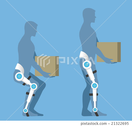 Lifting support nursing robot image Illustration Lifting support nursing robot image Illustration 21322695