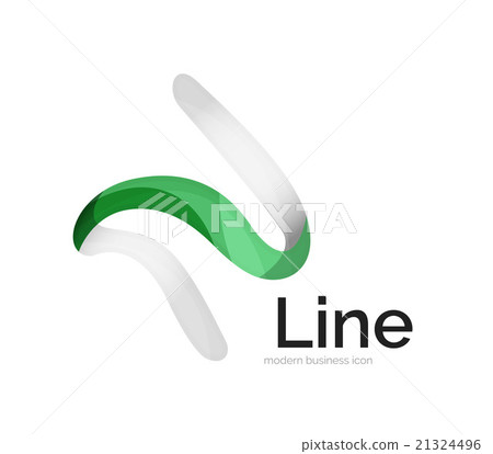 Modern vector ribbon logo Modern vector ribbon logo 21324496