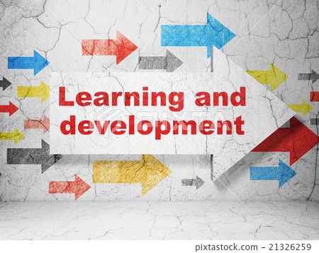 Education concept: arrow with Learning And 21326259