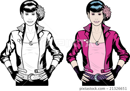 Asian Vampire Punk Rock girl Asian Vampire Punk Rock girl 21326651