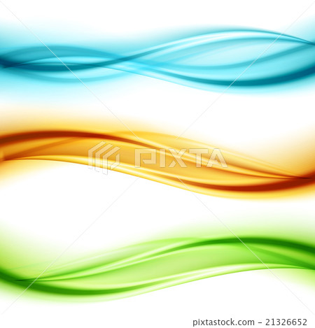 Set of wavy banners 21326652