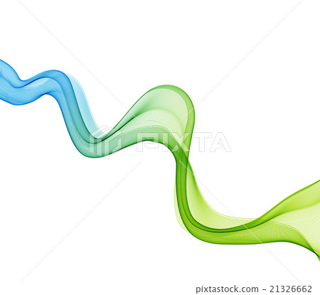 Abstract blue transparent wave background 21326662