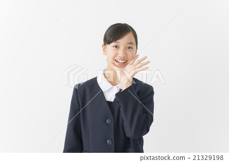 初中生笑著歡呼 21329198