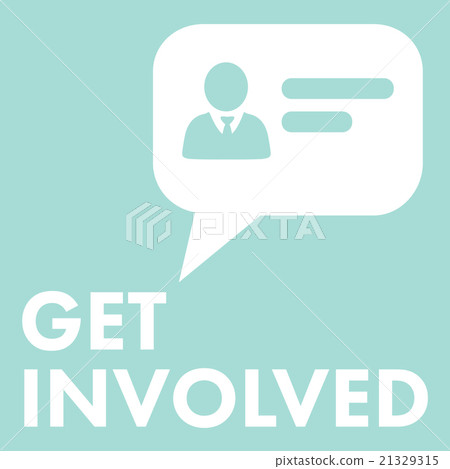 Composite image of get involved 21329315