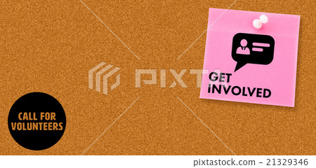 Composite image of get involved Composite image of get involved 21329346