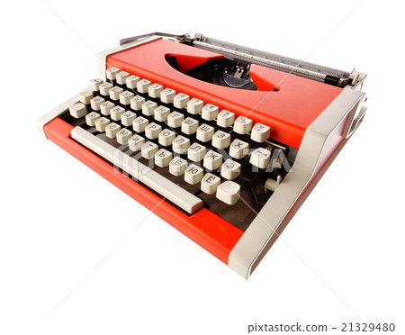 Little orange typewriter 21329480