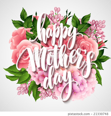 Happy Mothers Day Lettering card. Greetimng card Happy Mothers Day Lettering card. Greetimng card 21330748