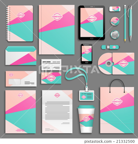 Corporate identity template set. Corporate identity template set. 21332500