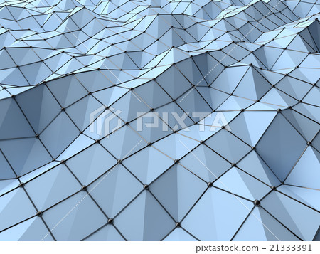 Modern science abstract polygonal geometric shape. 21333391