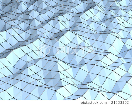 Modern science abstract polygonal geometric shape. 21333392