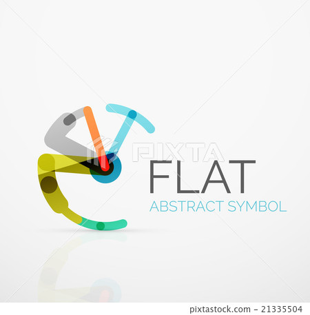 Logo - abstract minimalistic linear flat design Logo - abstract minimalistic linear flat design 21335504