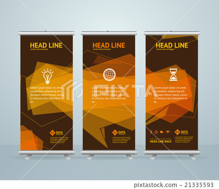 Roll Up Banner Stand Design Template. Vector Roll Up Banner Stand Design Template. Vector 21335593