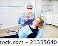 dentist treats teeth 21335640