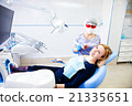 dentist treats teeth 21335651