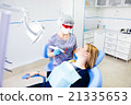 dentist treats teeth 21335653