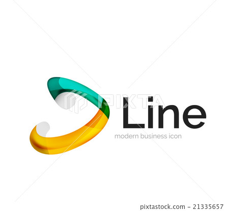 Modern vector ribbon logo Modern vector ribbon logo 21335657