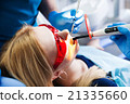 dentist treats teeth 21335660