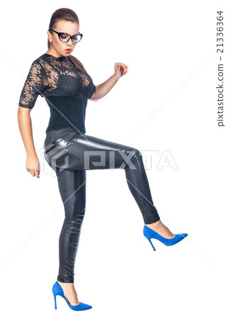 Beautiful girl walks. 21336364