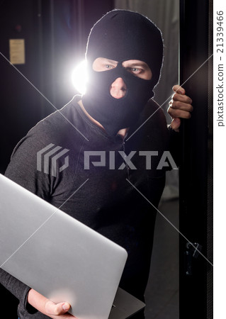 Hacker in a datacenter 21339466