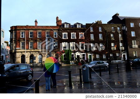 Dublin's rainy street corner Dublin's rainy street corner 21340000