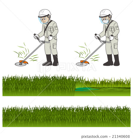 Mowing work material 21340608