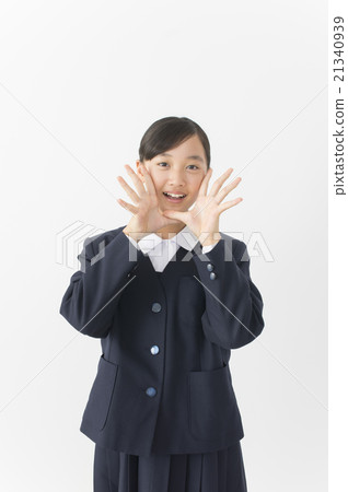 Junior high school student supporting Junior high school student supporting 21340939