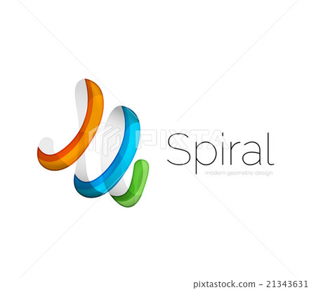 Modern vector ribbon logo Modern vector ribbon logo 21343631
