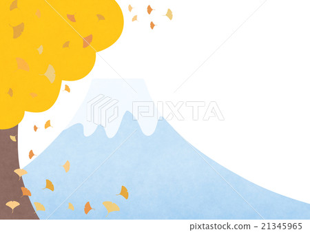 富士山和銀杏景觀 富士山和銀杏景觀 21345965