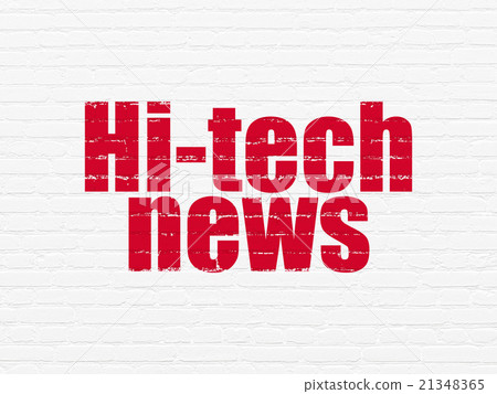 News concept: Hi-tech News on wall background News concept: Hi-tech News on wall background 21348365