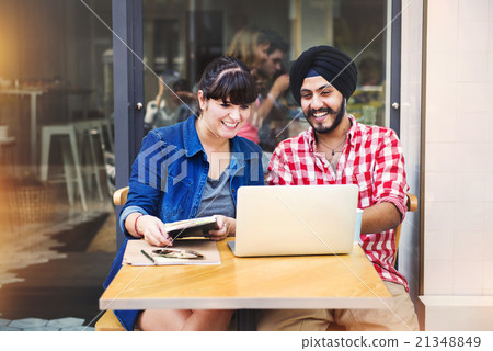 People Meeting Laptop Technology Friends Togetherness Concept People Meeting Laptop Technology Friends Togetherness Concept 21348849