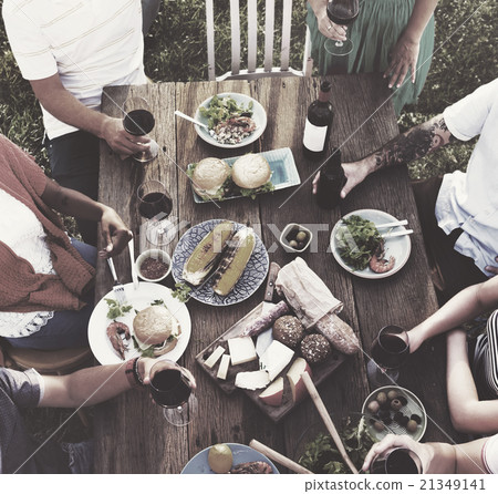 Friends Friendship Outdoor Dining People Concept Friends Friendship Outdoor Dining People Concept 21349141