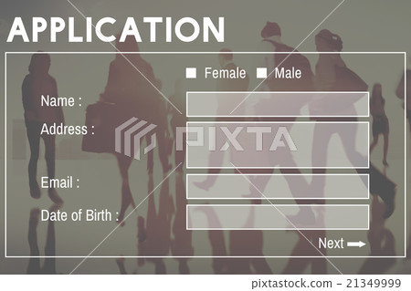 Application Form Interface Webpage Register Concept 21349999