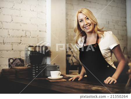 Barista Cafe Making Coffee Preparation Service Concept 21350264