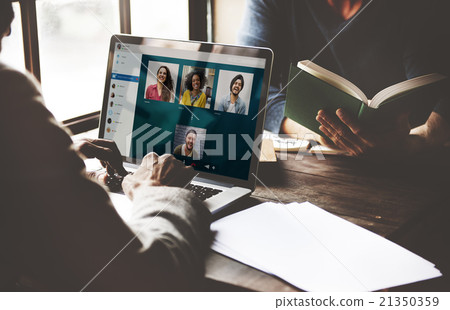 Video Call Facetime Chatting Communication Concept Video Call Facetime Chatting Communication Concept 21350359