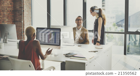 Business People Meeting Discussion Working Office Concept Business People Meeting Discussion Working Office Concept 21350562