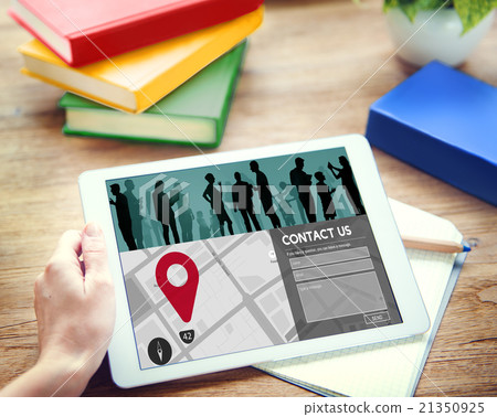 Contact Us Communication Customer Service Address Concept 21350925