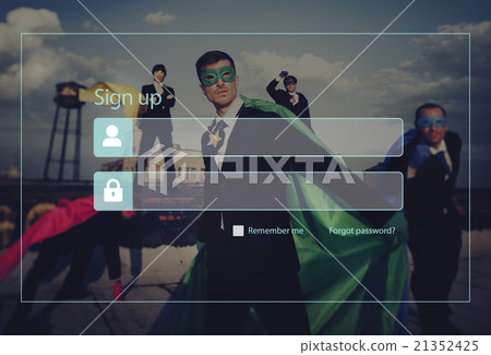 Sign Up Registration Password Privacy Security Concept Sign Up Registration Password Privacy Security Concept 21352425