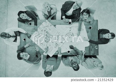 Group of Business People Working in the Office Concept 21352429
