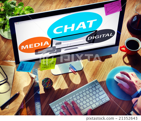 Chat Media Digital Chatting Communication Connect Concept Chat Media Digital Chatting Communication Connect Concept 21352643
