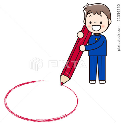 Men's junior high school student - red circle Men's junior high school student - red circle 21354360