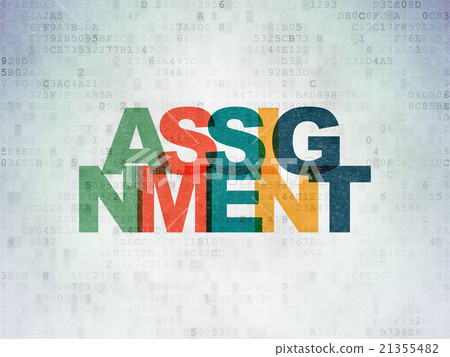 Law concept: Assignment on Digital Paper Law concept: Assignment on Digital Paper 21355482
