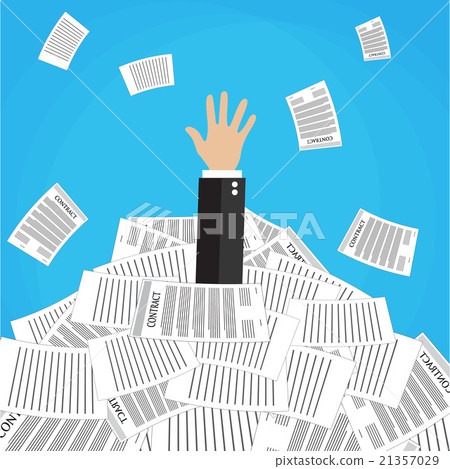 Stressed cartoon businessman  21357029