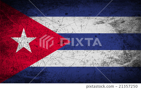 Flag of Cuba with old texture. Vector Flag of Cuba with old texture. Vector 21357250