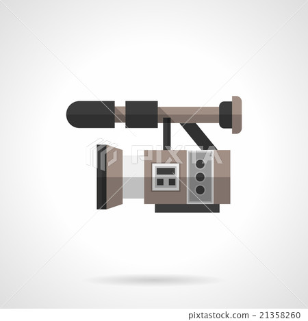 Filming equipment flat color design vector icon 21358260