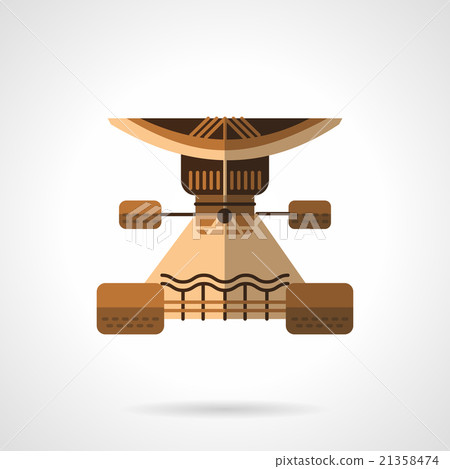 Longboard part flat color vector icon Longboard part flat color vector icon 21358474