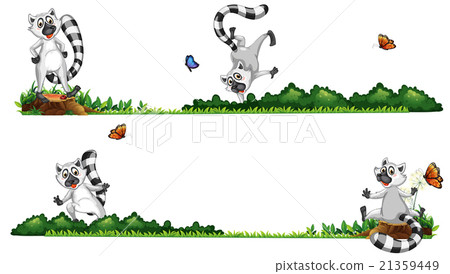Lemurs on the grass 21359449